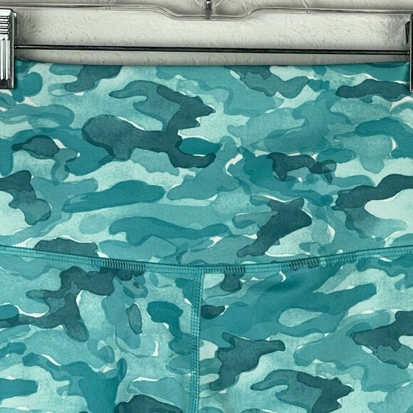 GLYDER Leggings Women's Sz XS High Power II H2O High Rise Cropped Camo Blue - Picture 9 of 10